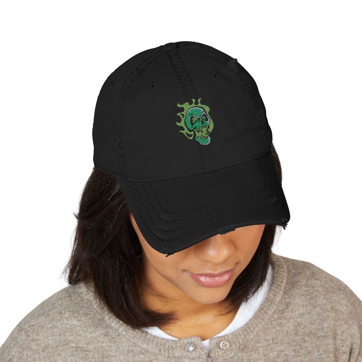 Necromancy Distressed Hat (Embroidery)