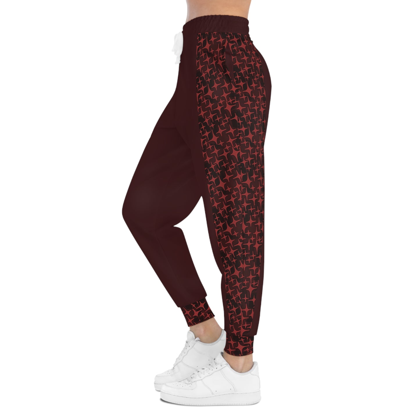 ARCANE SIDE-PANEL ATHLETIC JOGGER (DEEP CRIMSON)