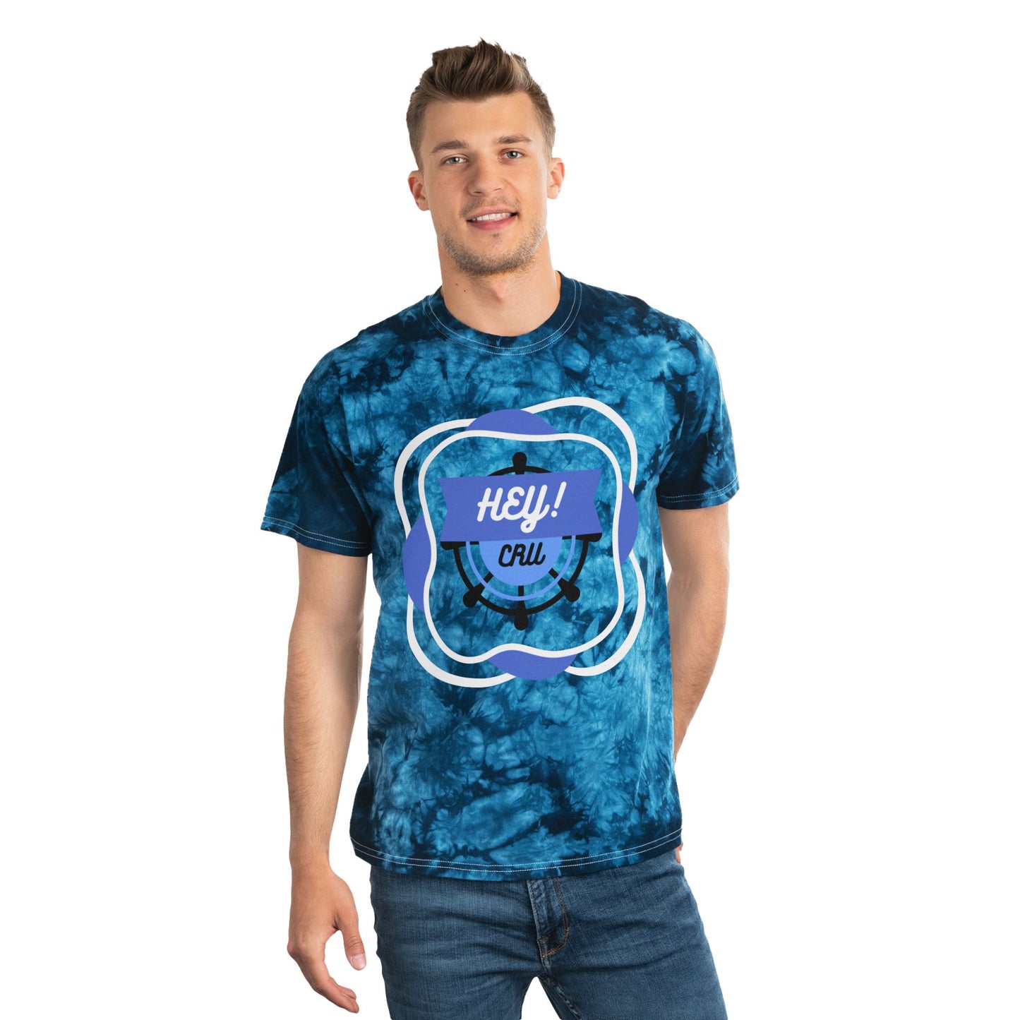 WAVE BLOOM Tie-Dye Tee (Crystal)