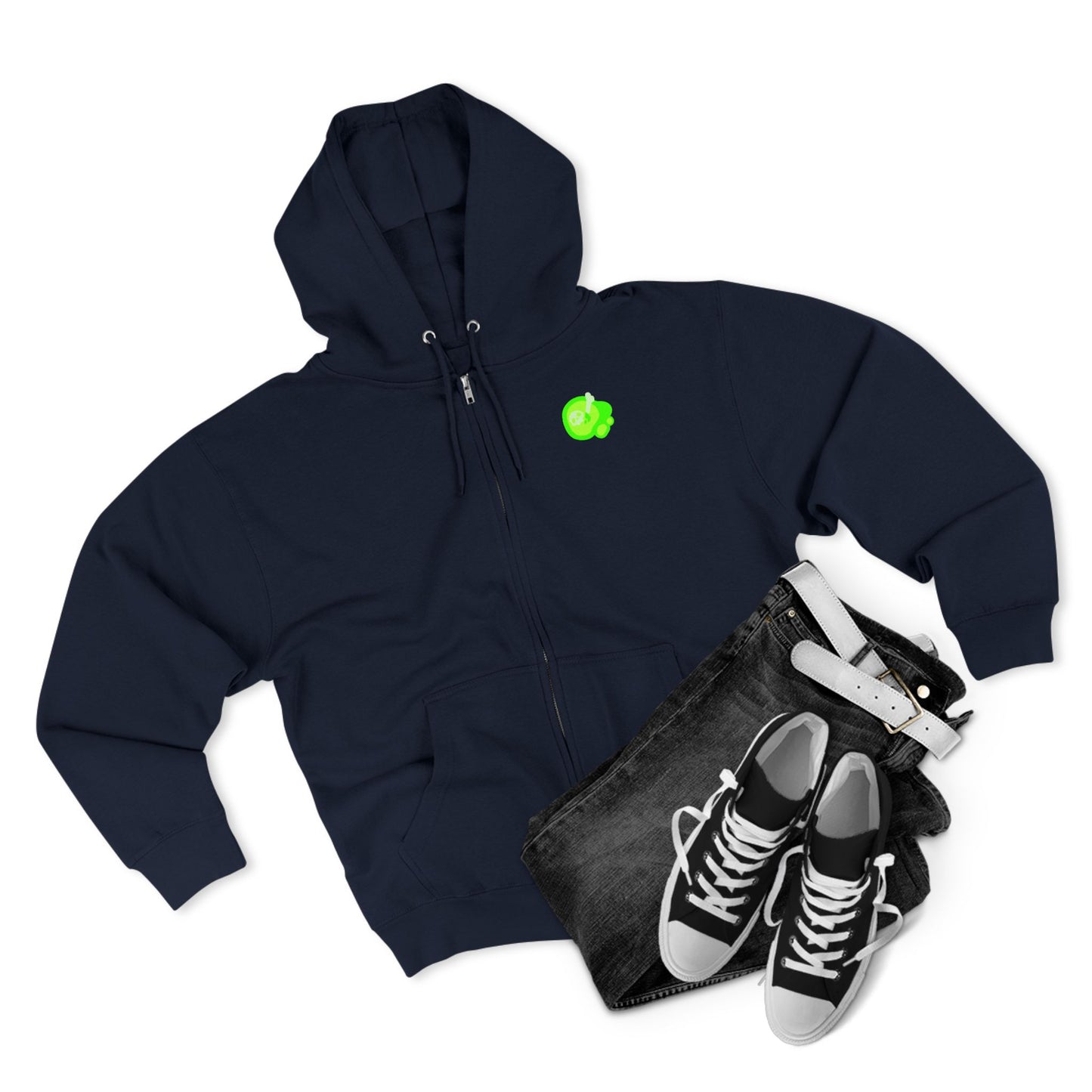ACIDIC OOZE Unisex Zip Hoodie