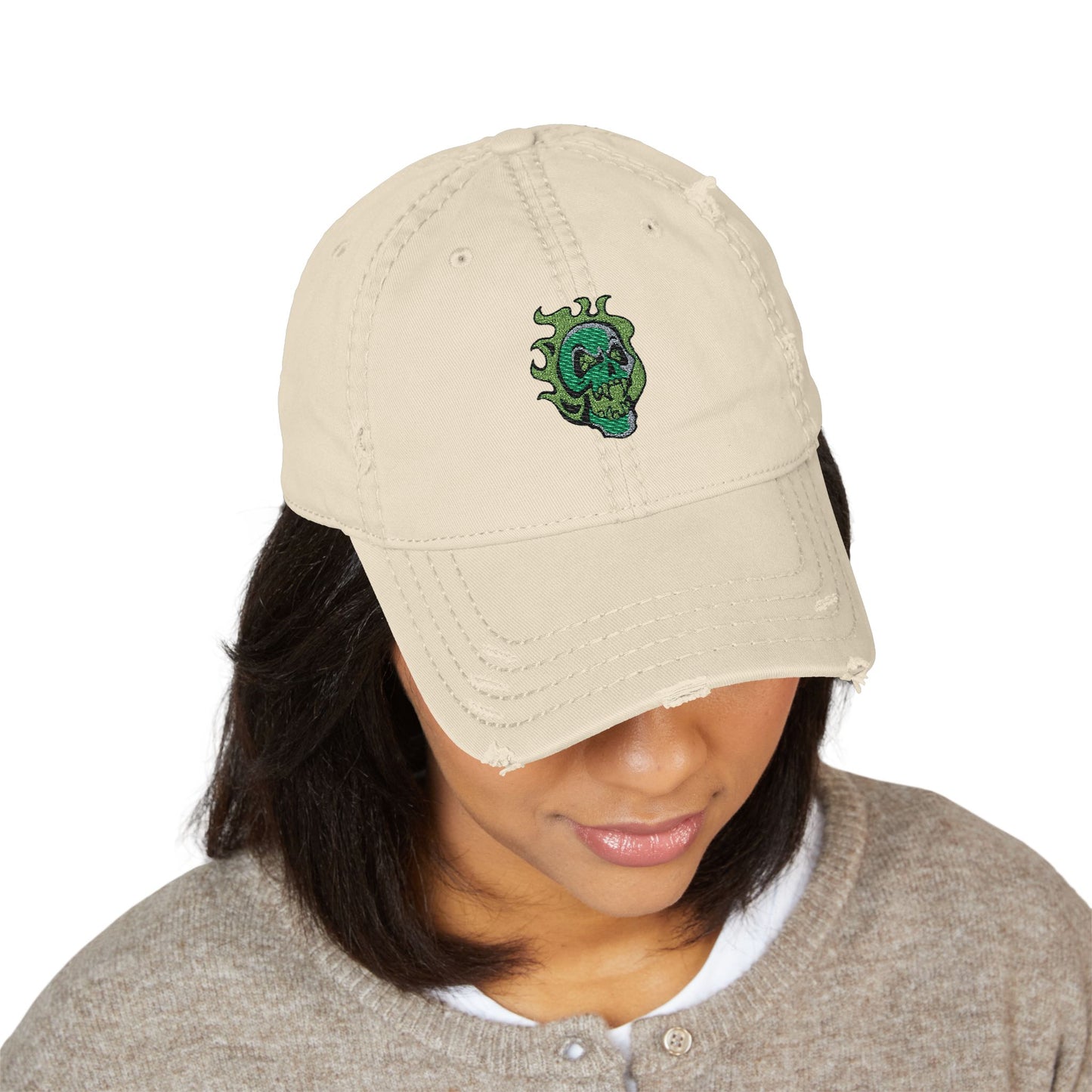 Necromancy Distressed Hat (Embroidery)