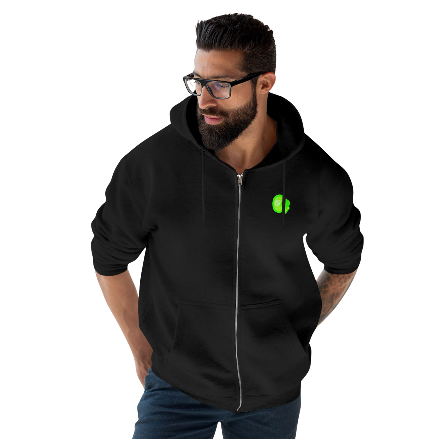 ACIDIC OOZE Unisex Zip Hoodie