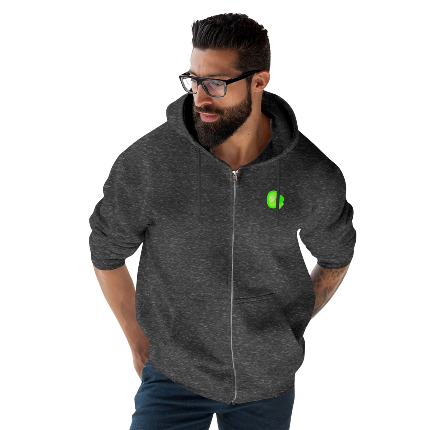 ACIDIC OOZE Unisex Zip Hoodie