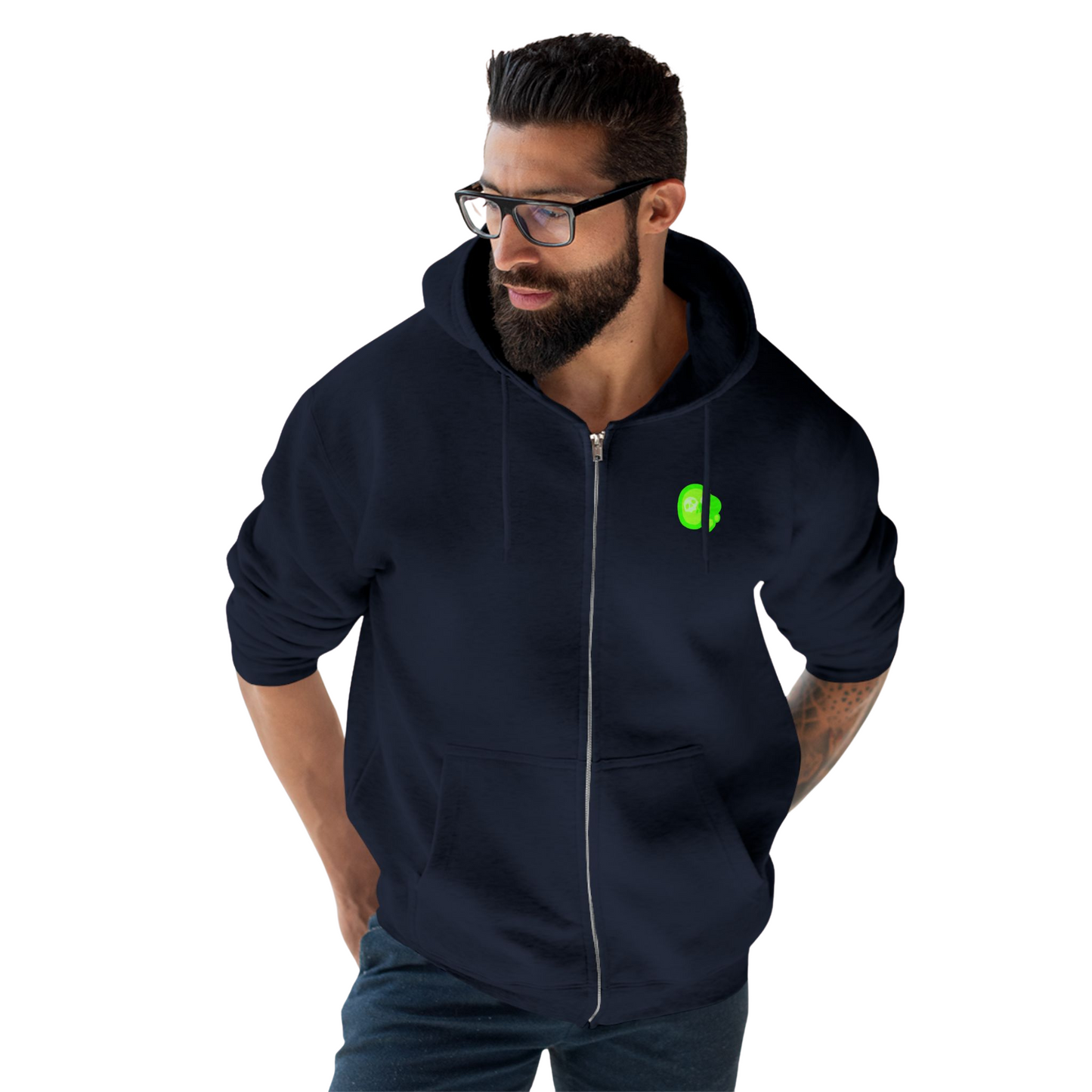 ACIDIC OOZE Unisex Zip Hoodie