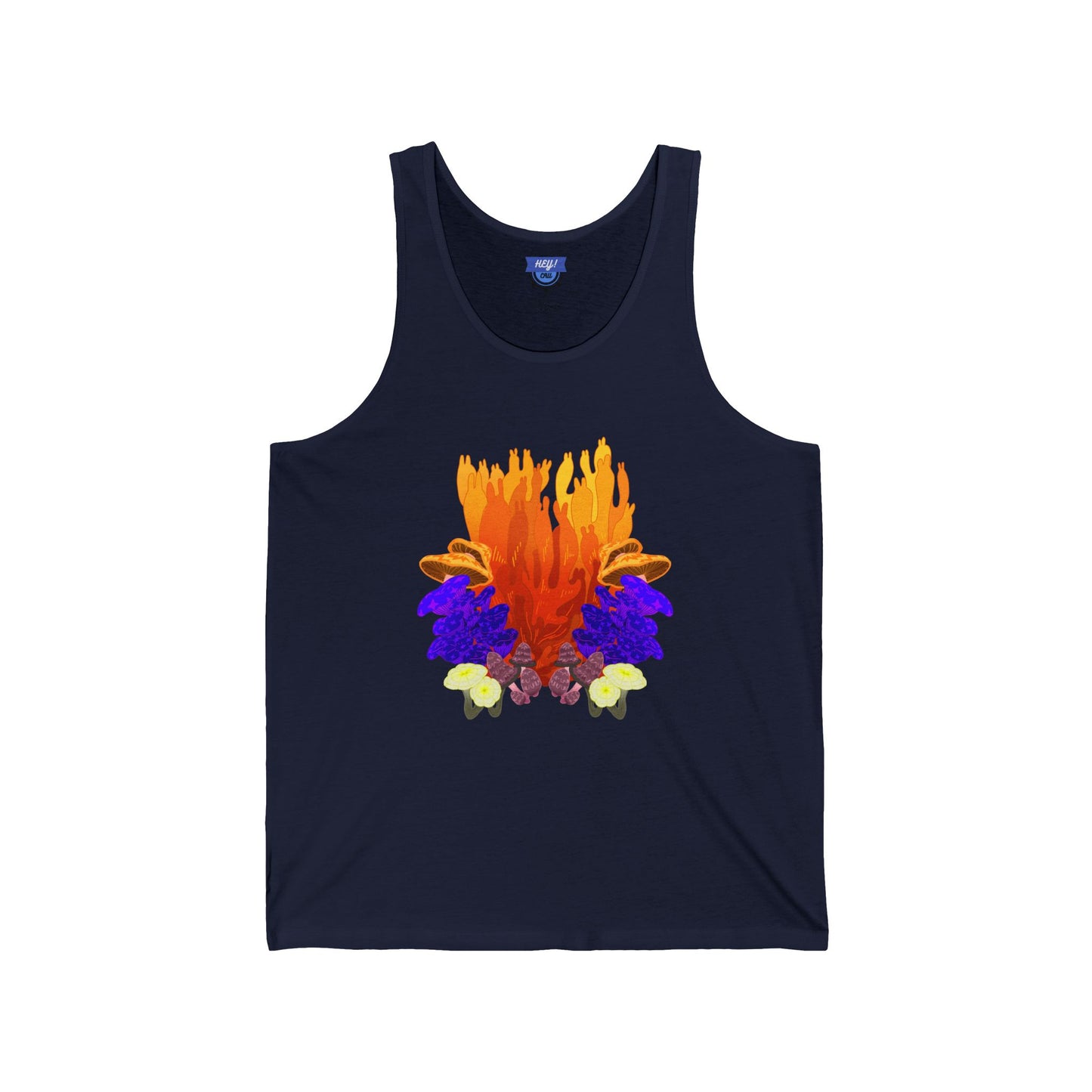 MUSHROOM BLOOM Unisex Jersey Tank