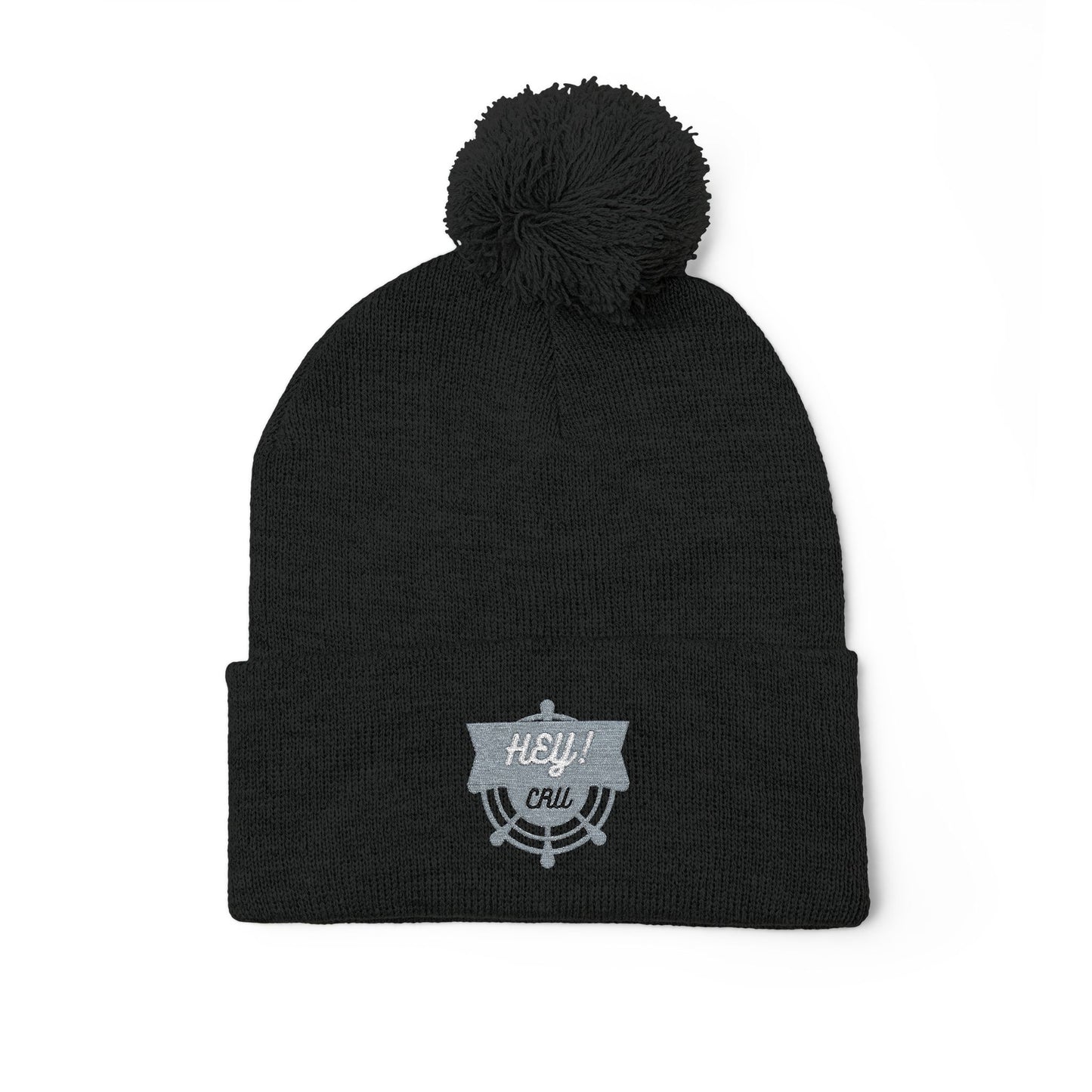 HEYCRU Pom-Pom Knit Cap (Embroidery)