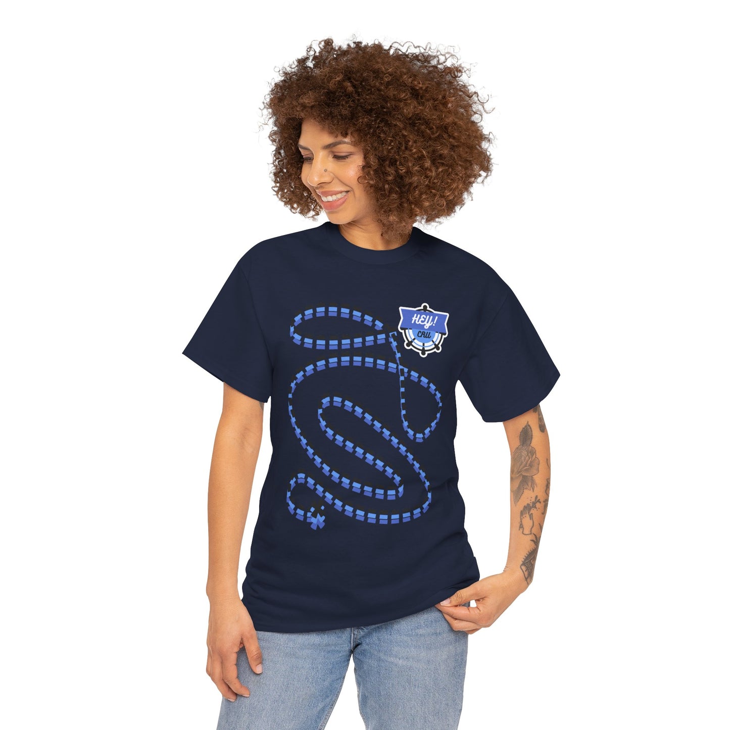 HEYCRU TREASURE MAP Unisex Heavy Tee (Set Sail Collection)