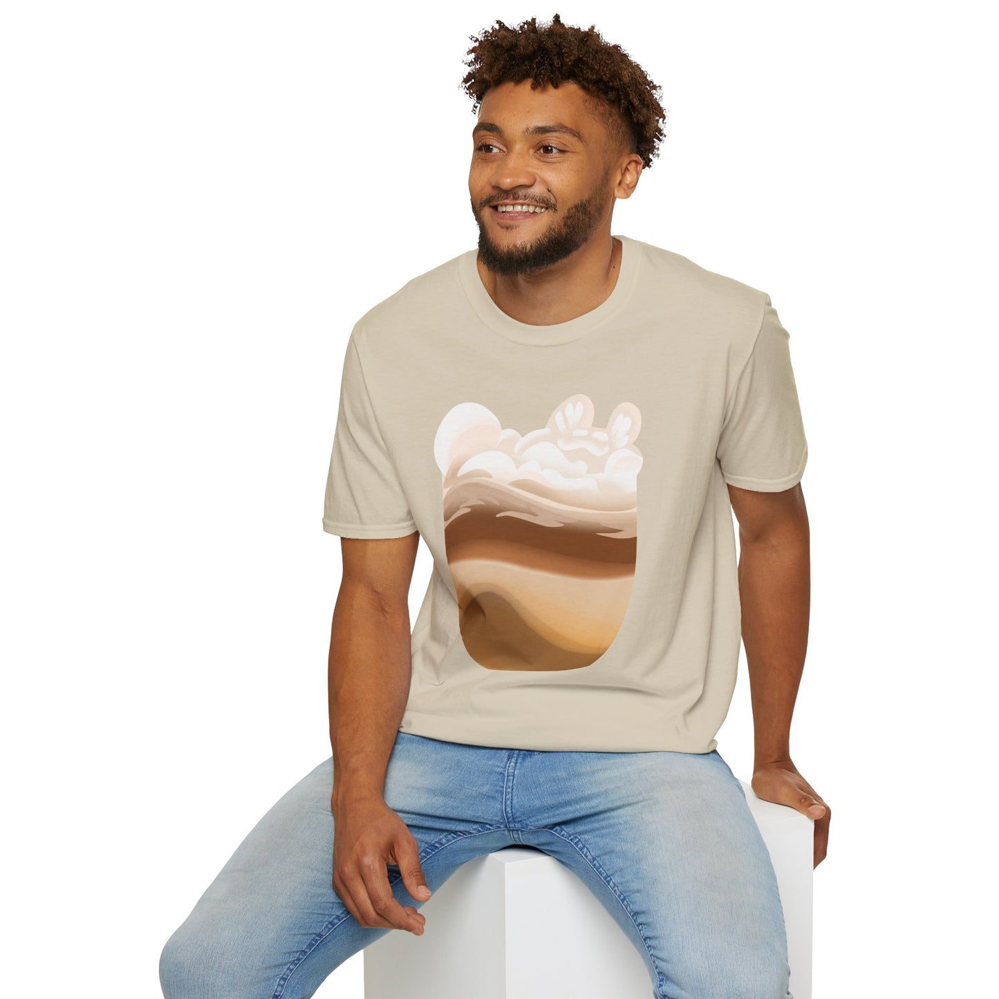 MEOWCHIATTO Softstyle T-Shirt (Cat Brew Collection)