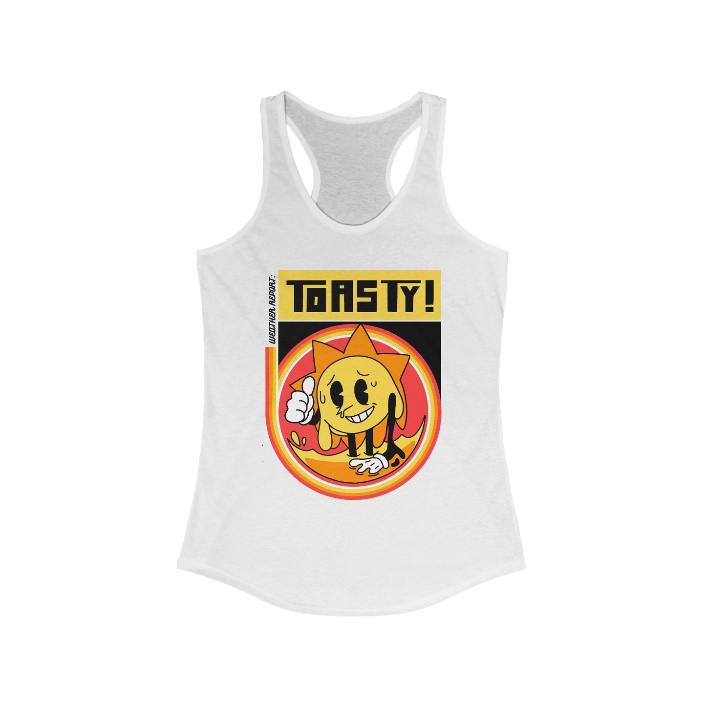 TOASTY Women's Racerback Tank (Weather Report Collection)