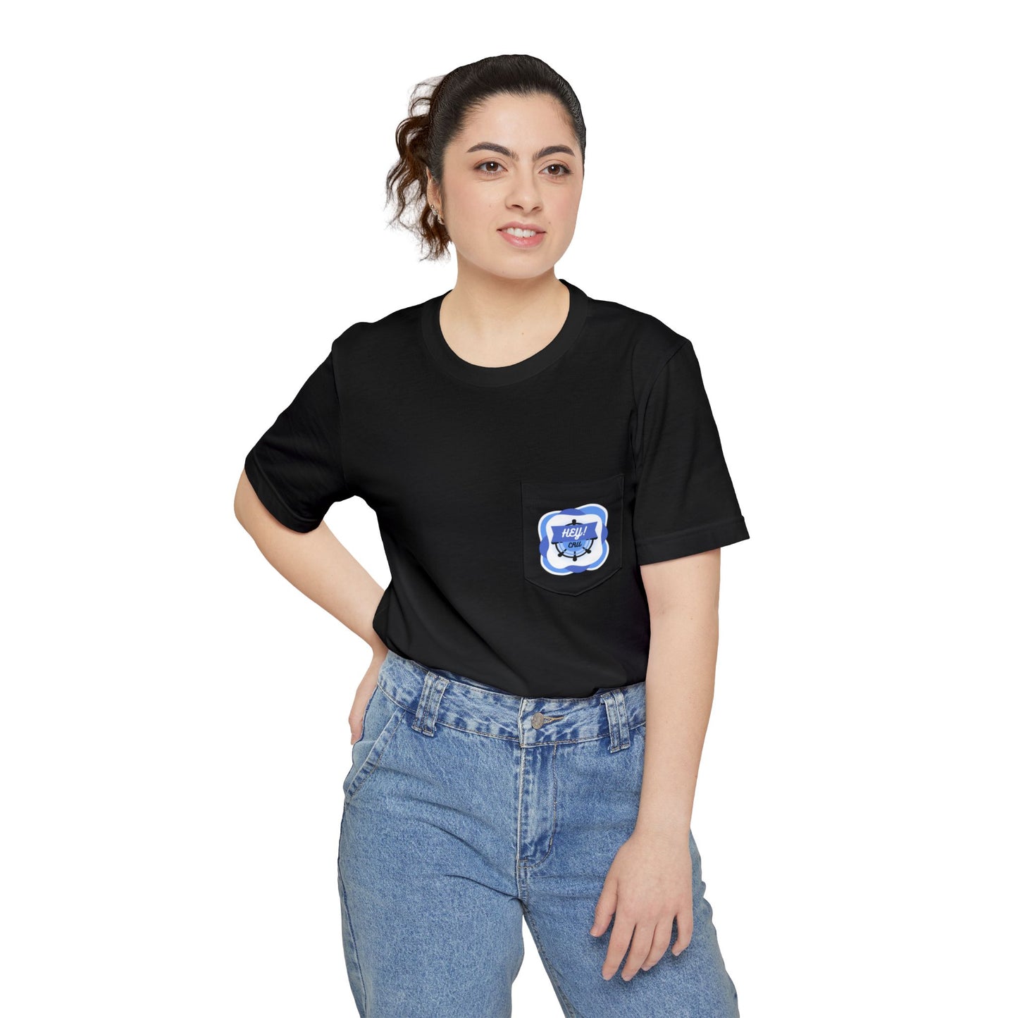 HEYCRU WAVE BLOOM Unisex Pocket T-shirt (Set Sail Collection)