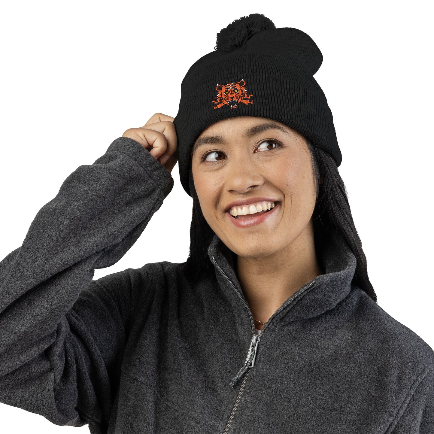 EVOCATION SCHOOL Pom-Pom Knit Cap (Embroidery)