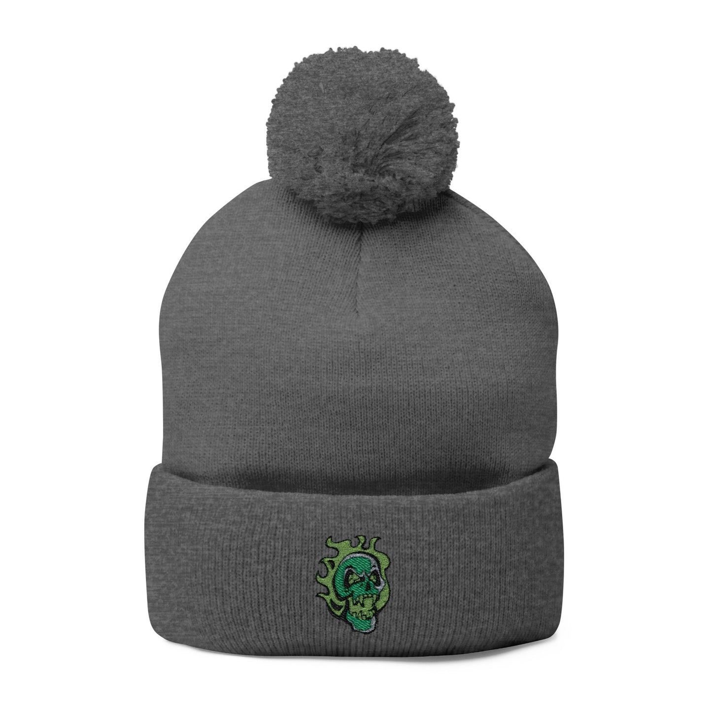 NECROMANCY SCHOOL Pom-Pom Knit Cap (Embroidery)