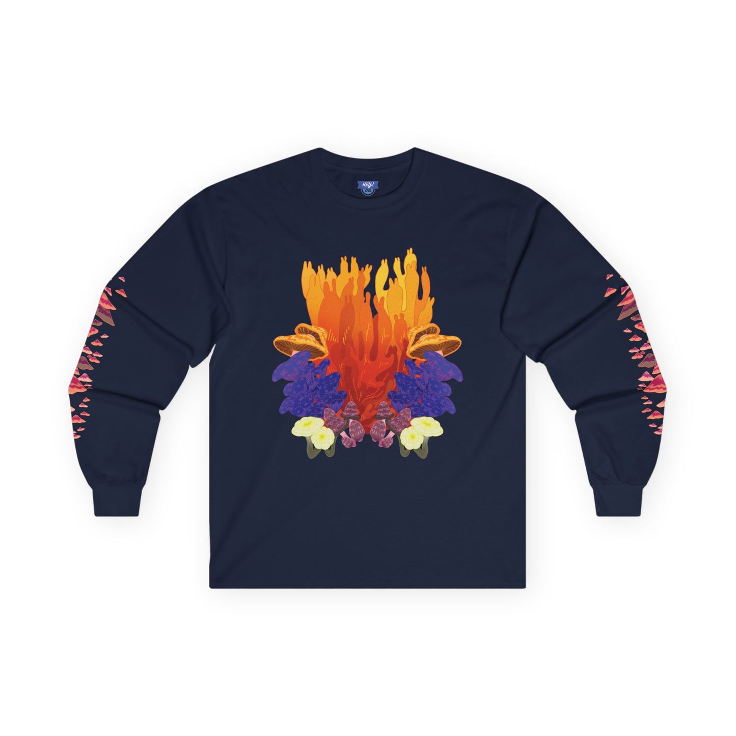 MUSHROOM BLOOM Unisex Ultra Cotton Long Sleeve Tee (Fungal Bloom Collection)