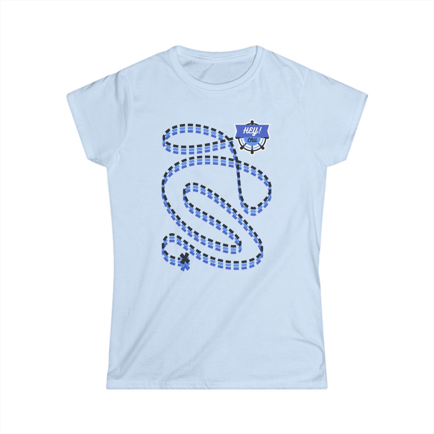 HEYCRU TREASURE MAP Women's Softstyle Tee (Set Sail Collection)