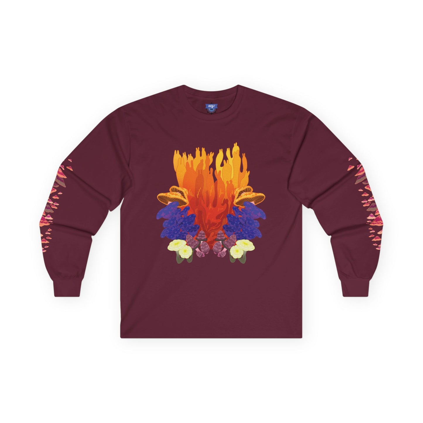 MUSHROOM BLOOM Unisex Ultra Cotton Long Sleeve Tee (Fungal Bloom Collection)