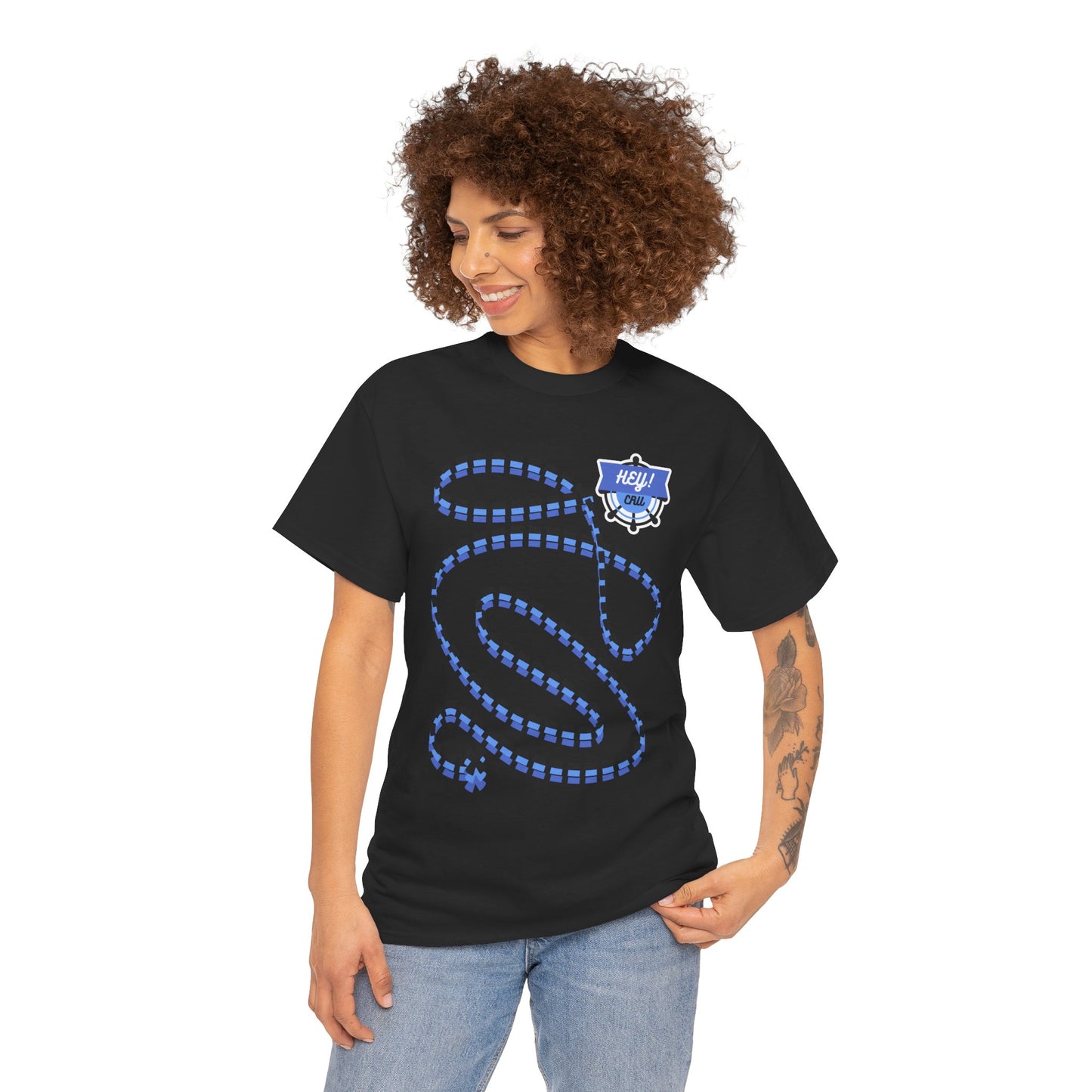HEYCRU TREASURE MAP Unisex Heavy Tee (Set Sail Collection)