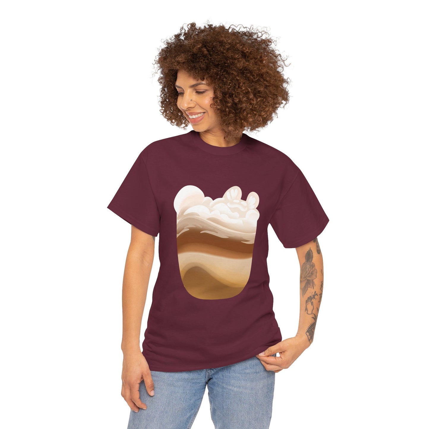 MEOWCHIATTO Unisex Heavy Tee (Cat Brew Collection)