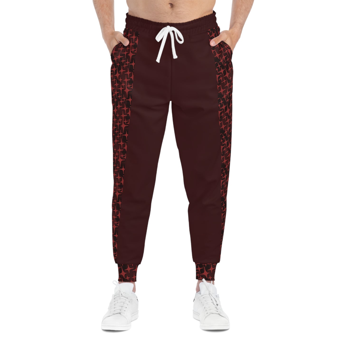 ARCANE SIDE-PANEL ATHLETIC JOGGER (DEEP CRIMSON)