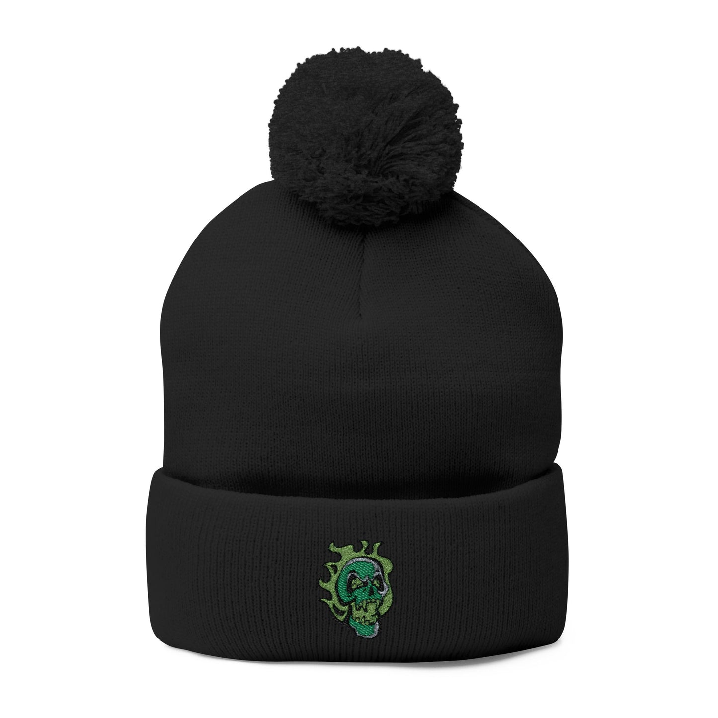 NECROMANCY SCHOOL Pom-Pom Knit Cap (Embroidery)