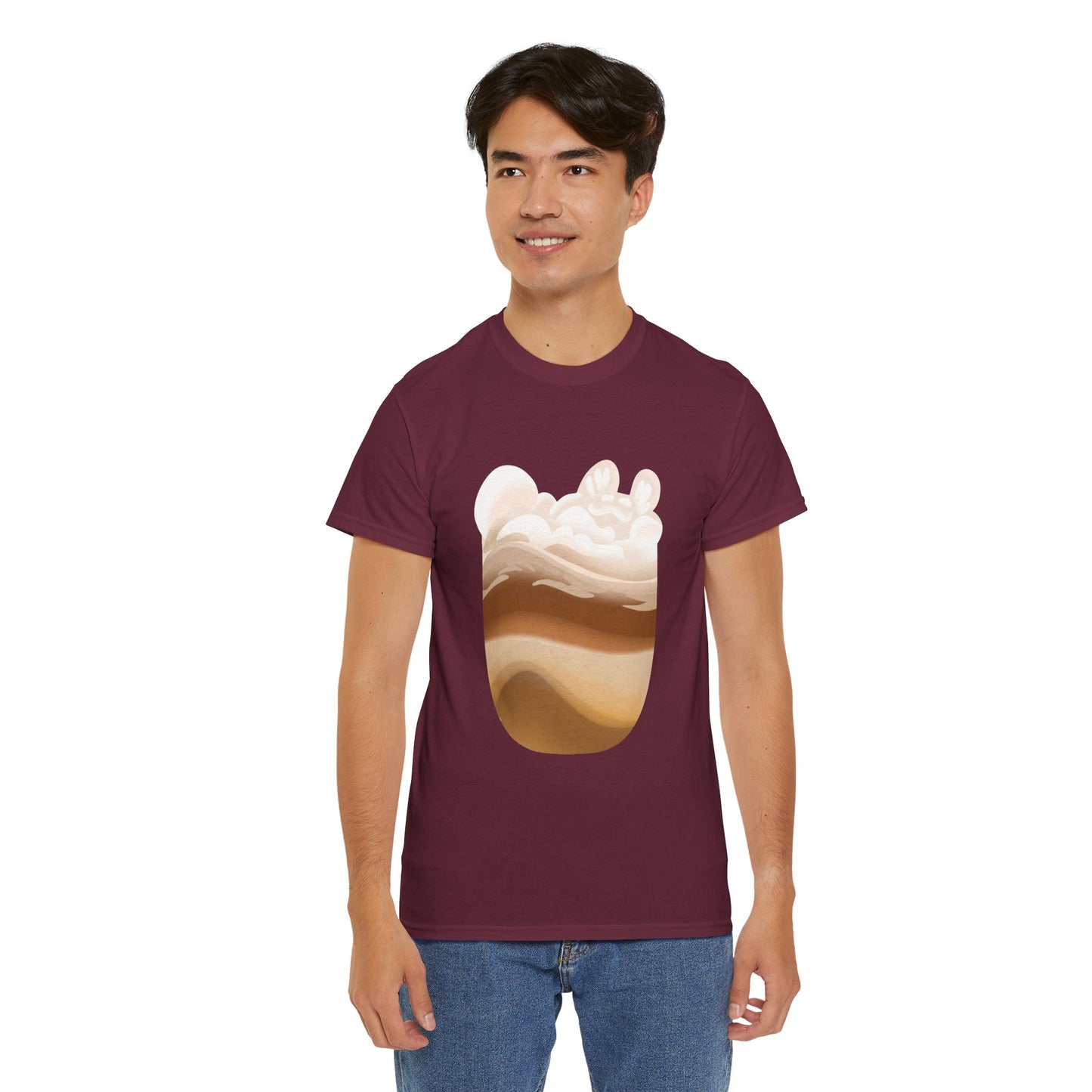 MEOWCHIATTO Unisex Heavy Tee (Cat Brew Collection)