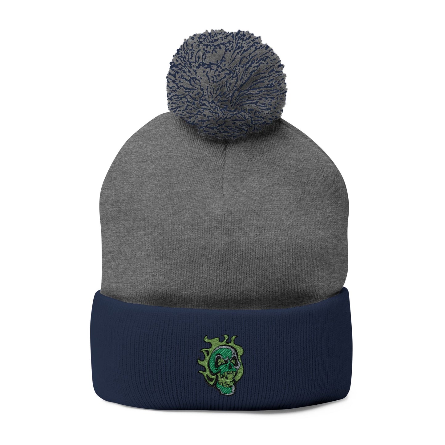 NECROMANCY SCHOOL Pom-Pom Knit Cap (Embroidery)