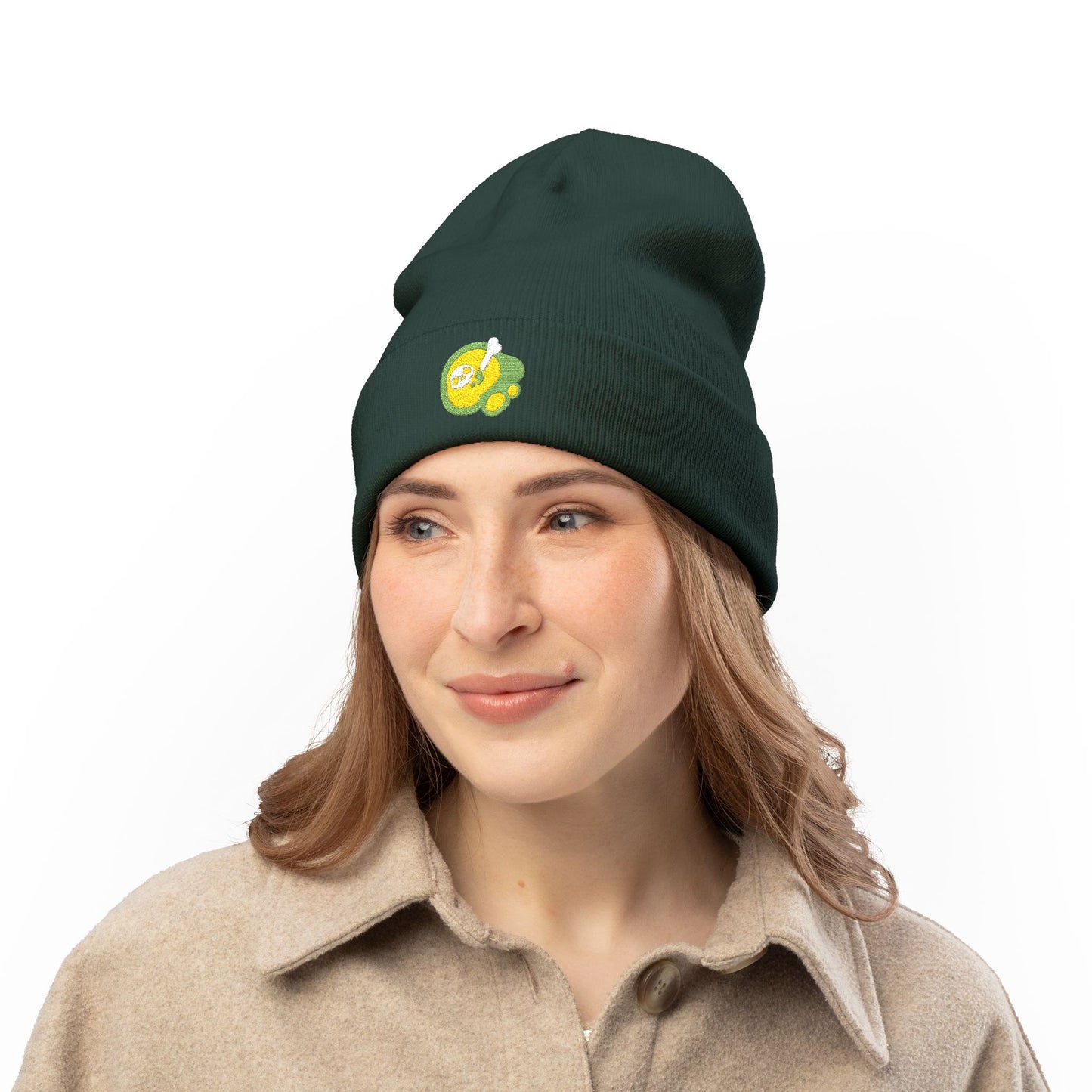 ACIDIC OOZE Knit Beanie (Embroidery)
