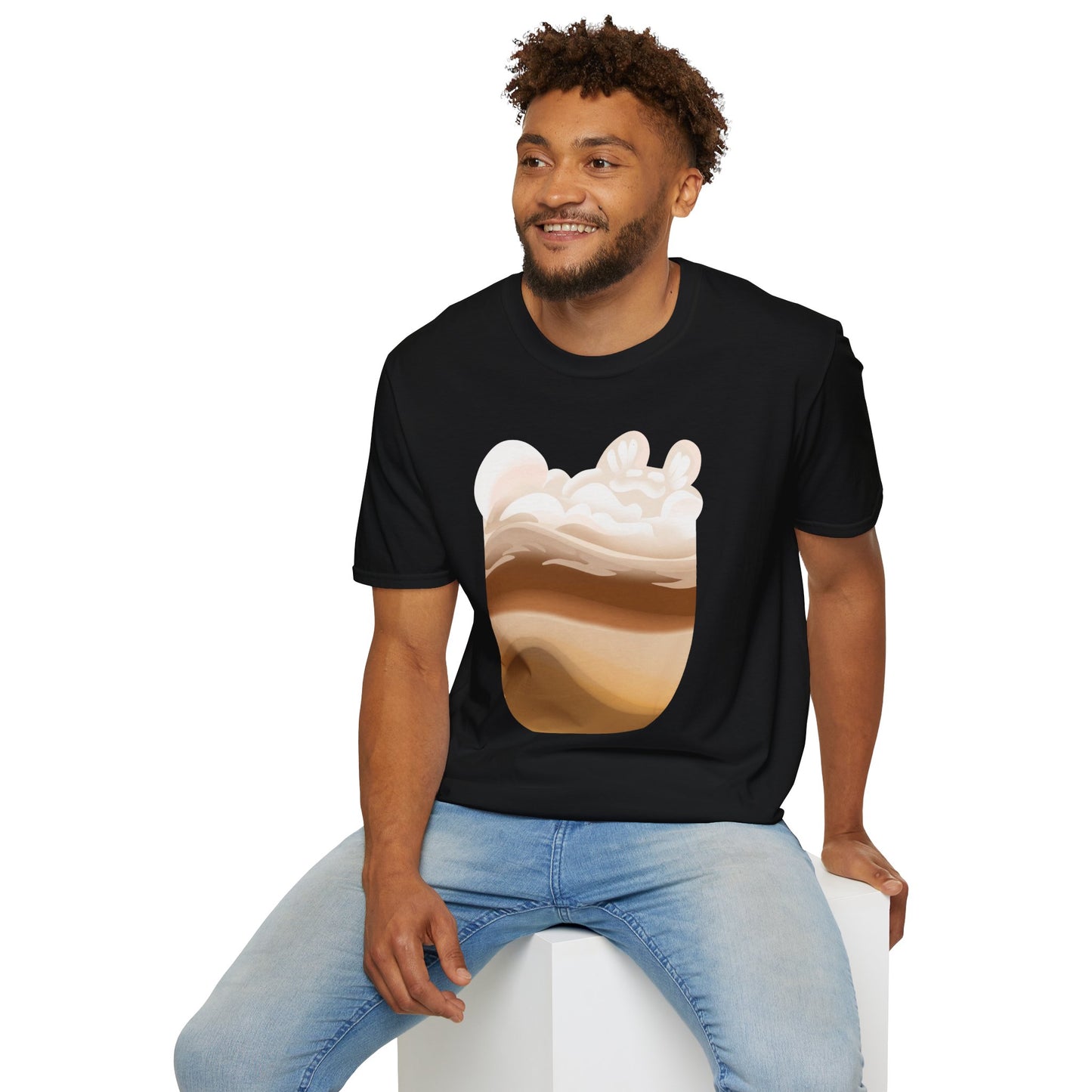 MEOWCHIATTO Softstyle T-Shirt (Cat Brew Collection)