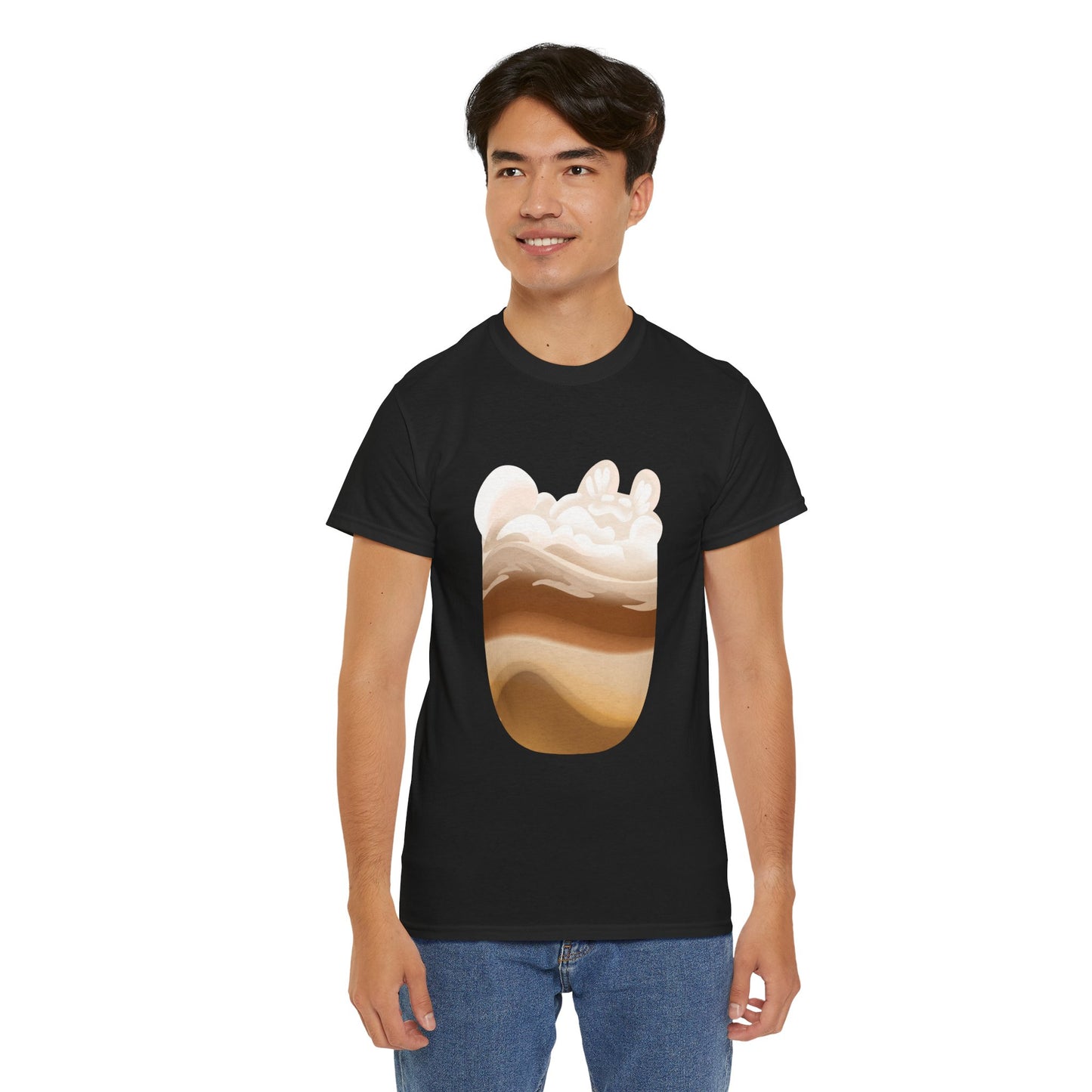 MEOWCHIATTO Unisex Heavy Tee (Cat Brew Collection)