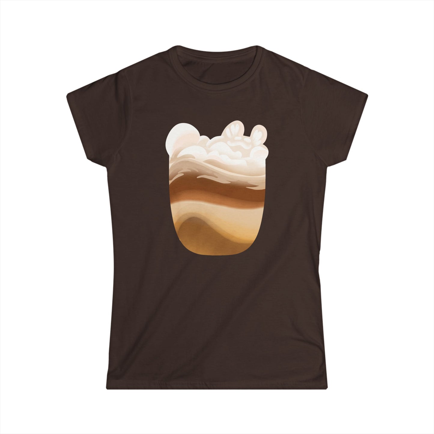 MEOWCHIATTO Women's Softstyle Tee (Cat Brew Collection)