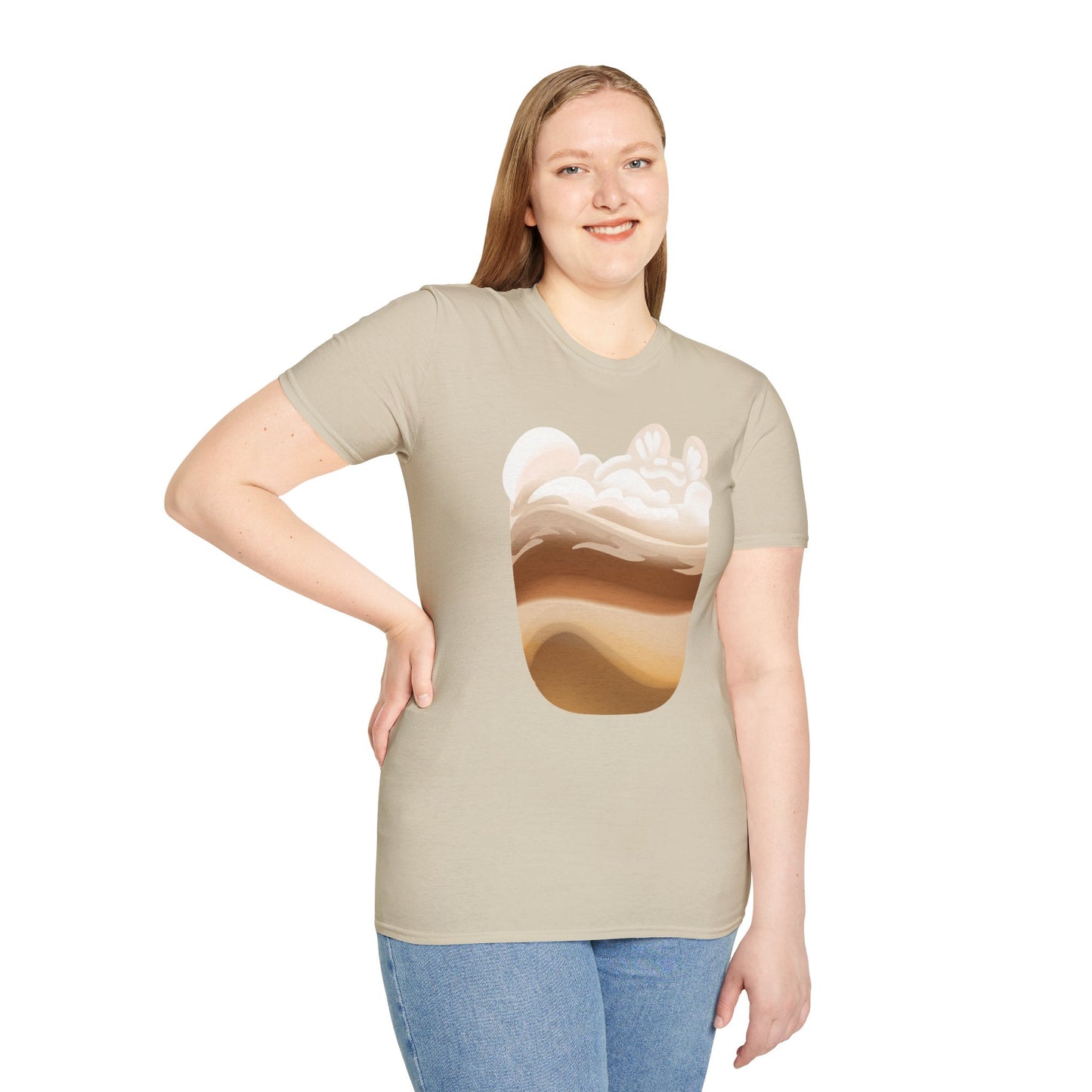 MEOWCHIATTO Softstyle T-Shirt (Cat Brew Collection)
