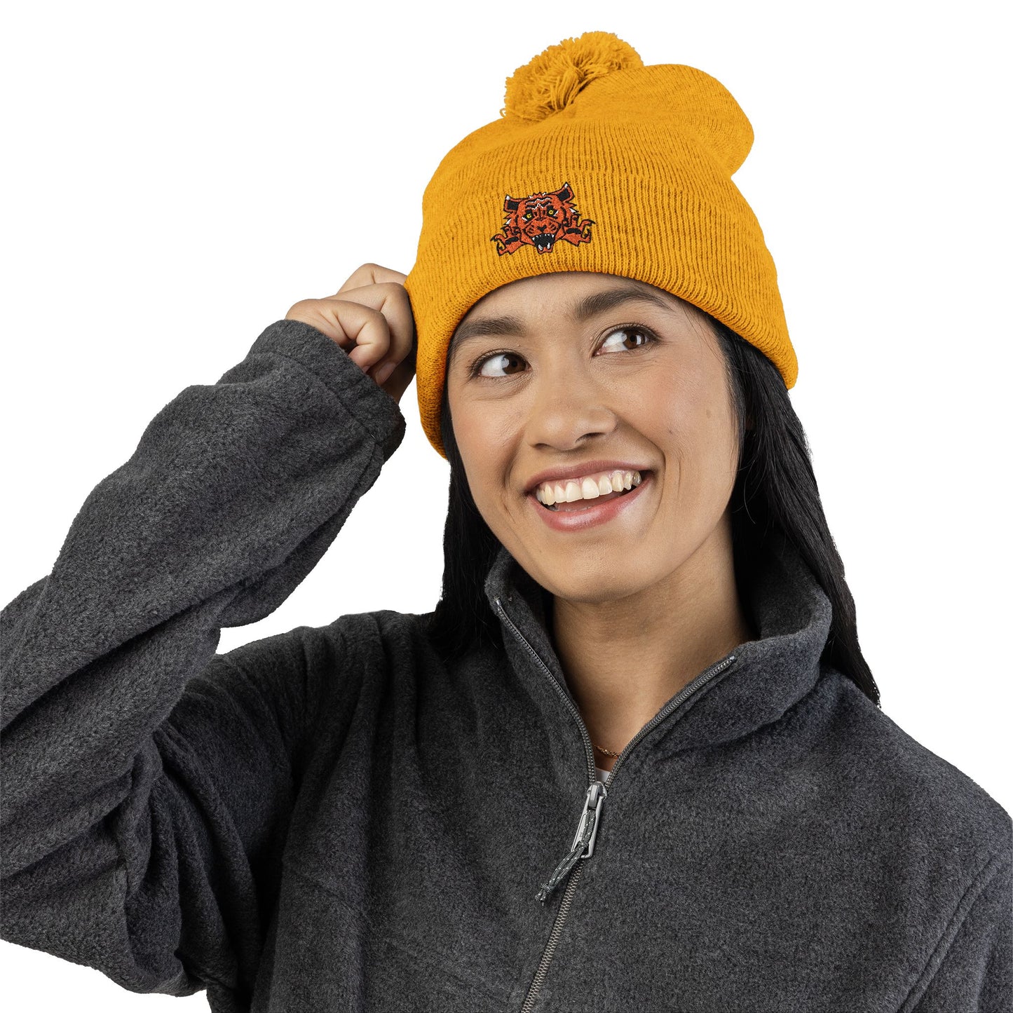 EVOCATION SCHOOL Pom-Pom Knit Cap (Embroidery)
