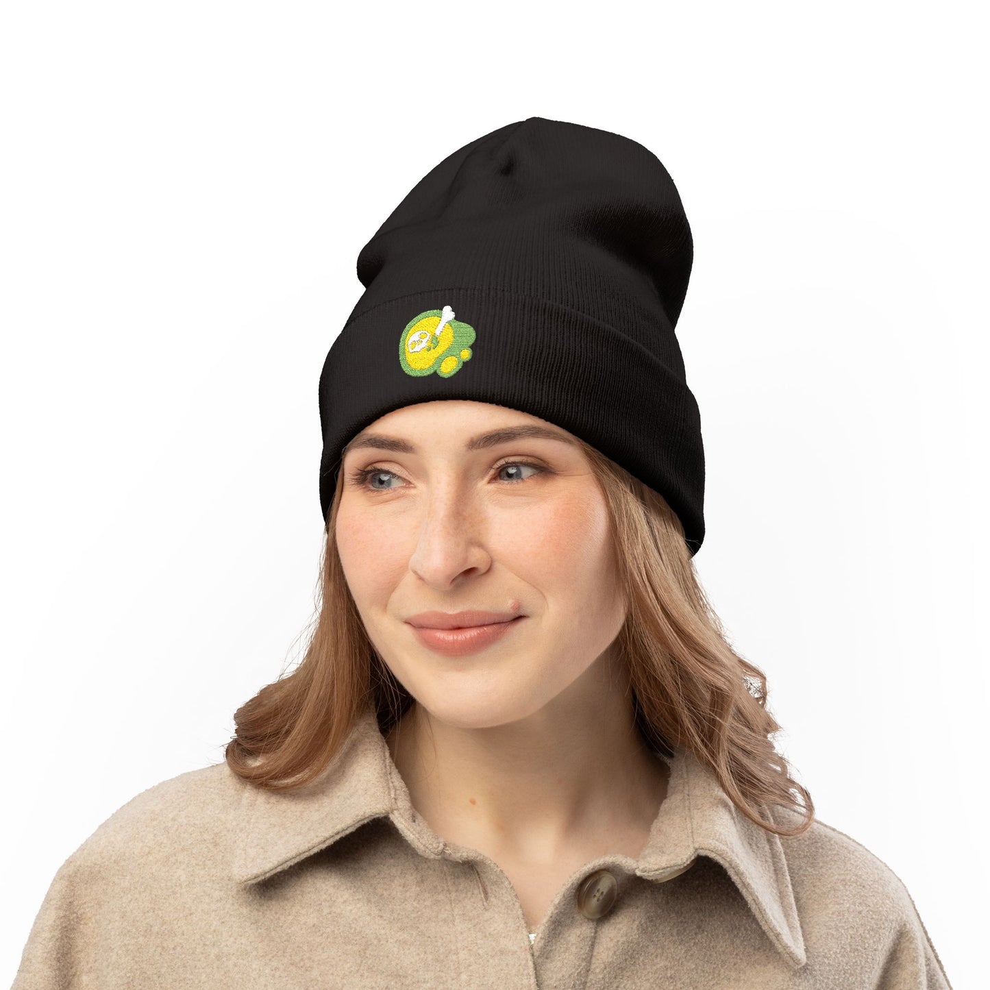 ACIDIC OOZE Knit Beanie (Embroidery)