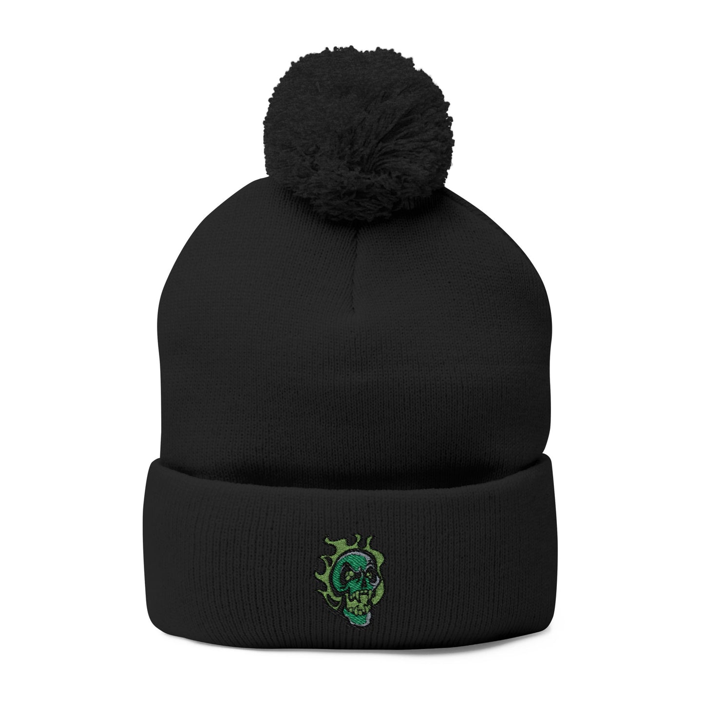 NECROMANCY SCHOOL Pom-Pom Knit Cap (Embroidery)