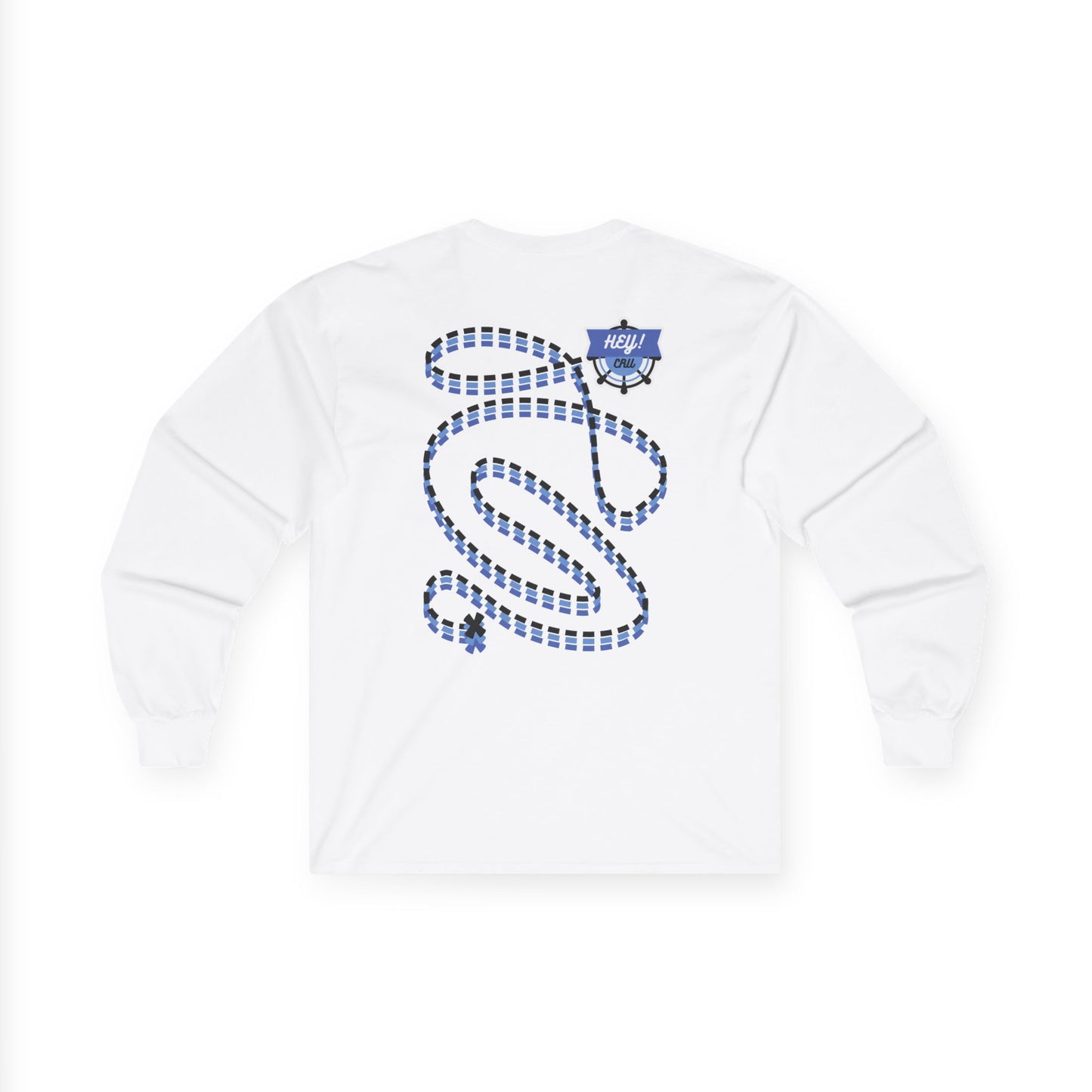 HEYCRU TREASURE MAP Unisex Ultra Cotton Long Sleeve Tee (Set Sail Collection)