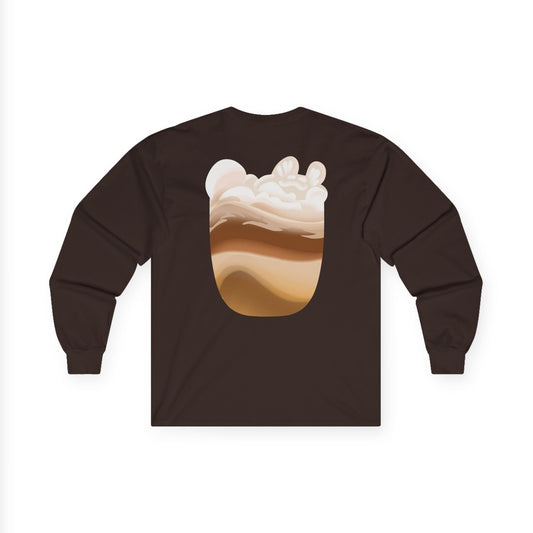 MEOWCHIATTO Unisex Ultra Cotton Long Sleeve Tee (Cat Brew Collection)