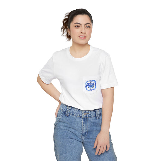 HEYCRU WAVE BLOOM Unisex Pocket T-shirt (Set Sail Collection)