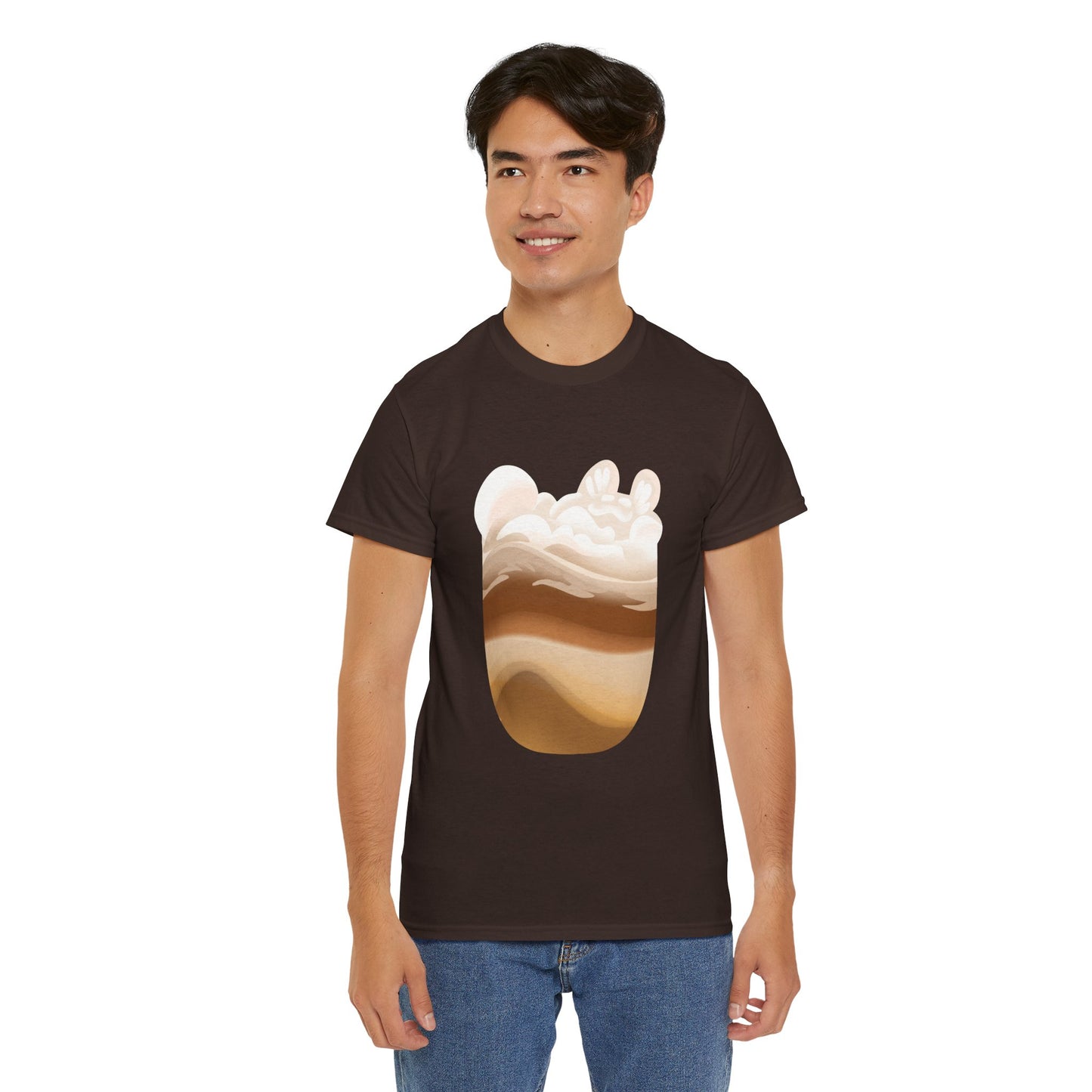 MEOWCHIATTO Unisex Heavy Tee (Cat Brew Collection)
