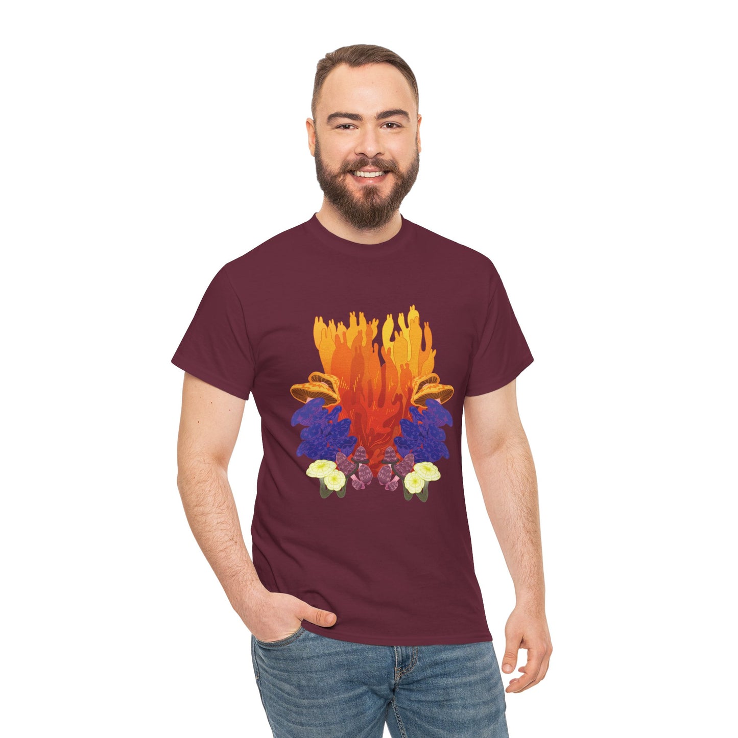 MUSHROOM BLOOM Heavy Cotton Tee