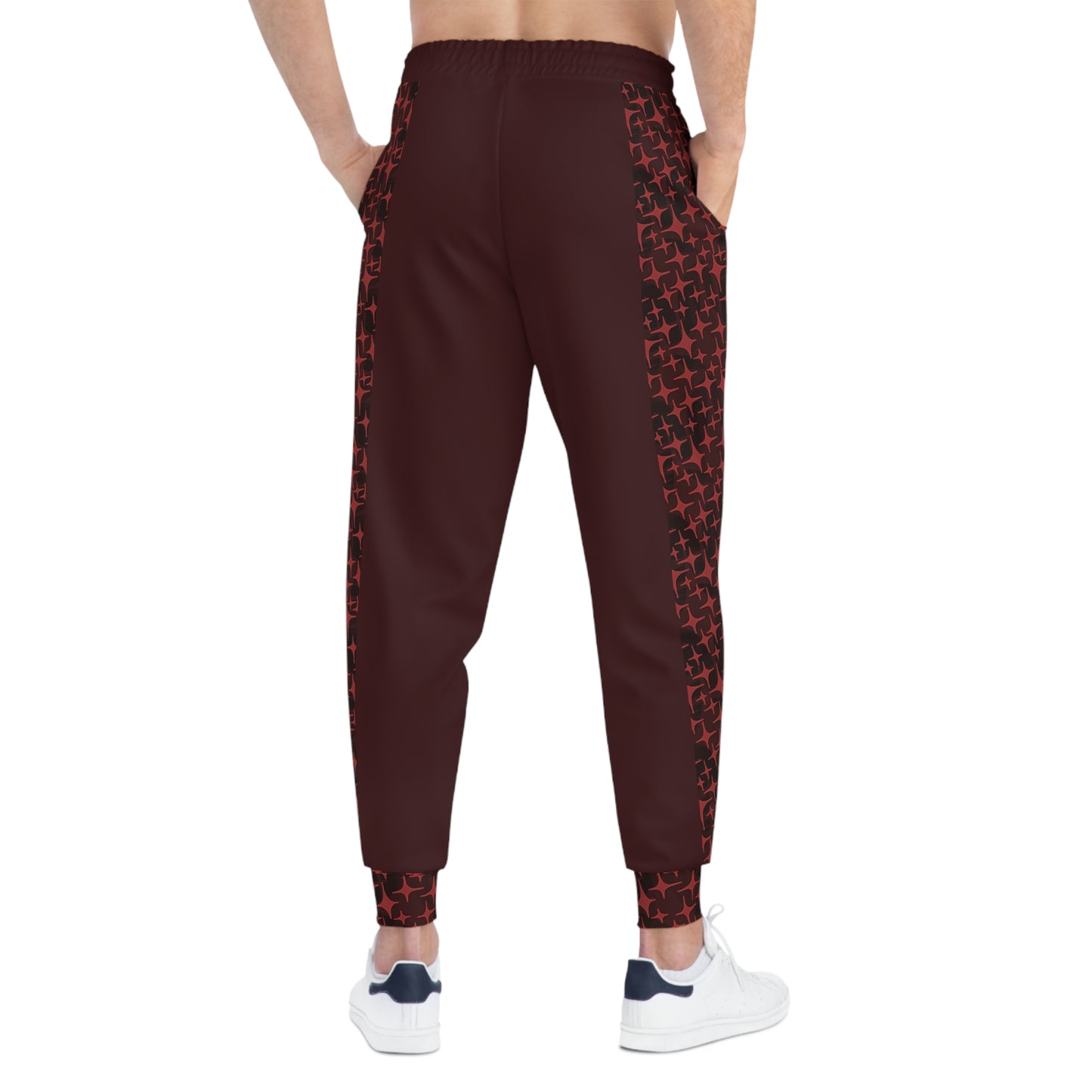 ARCANE SIDE-PANEL ATHLETIC JOGGER (DEEP CRIMSON)