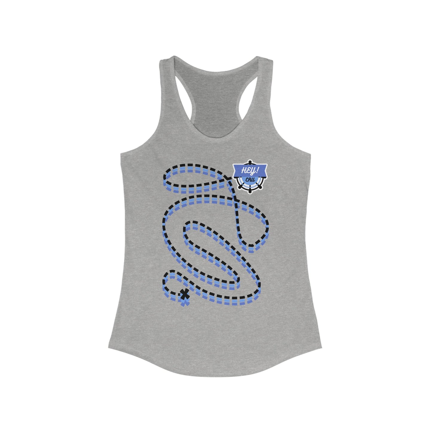 HEYCRU TREASURE MAP Women's Racerback Tank (Set Sail Collection)