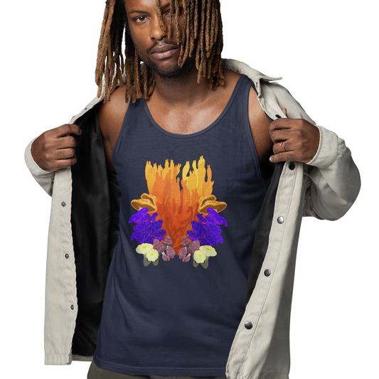 MUSHROOM BLOOM Unisex Jersey Tank