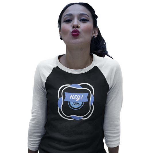 WAVE BLOOM unisex 3\4 Sleeve Baseball Tee