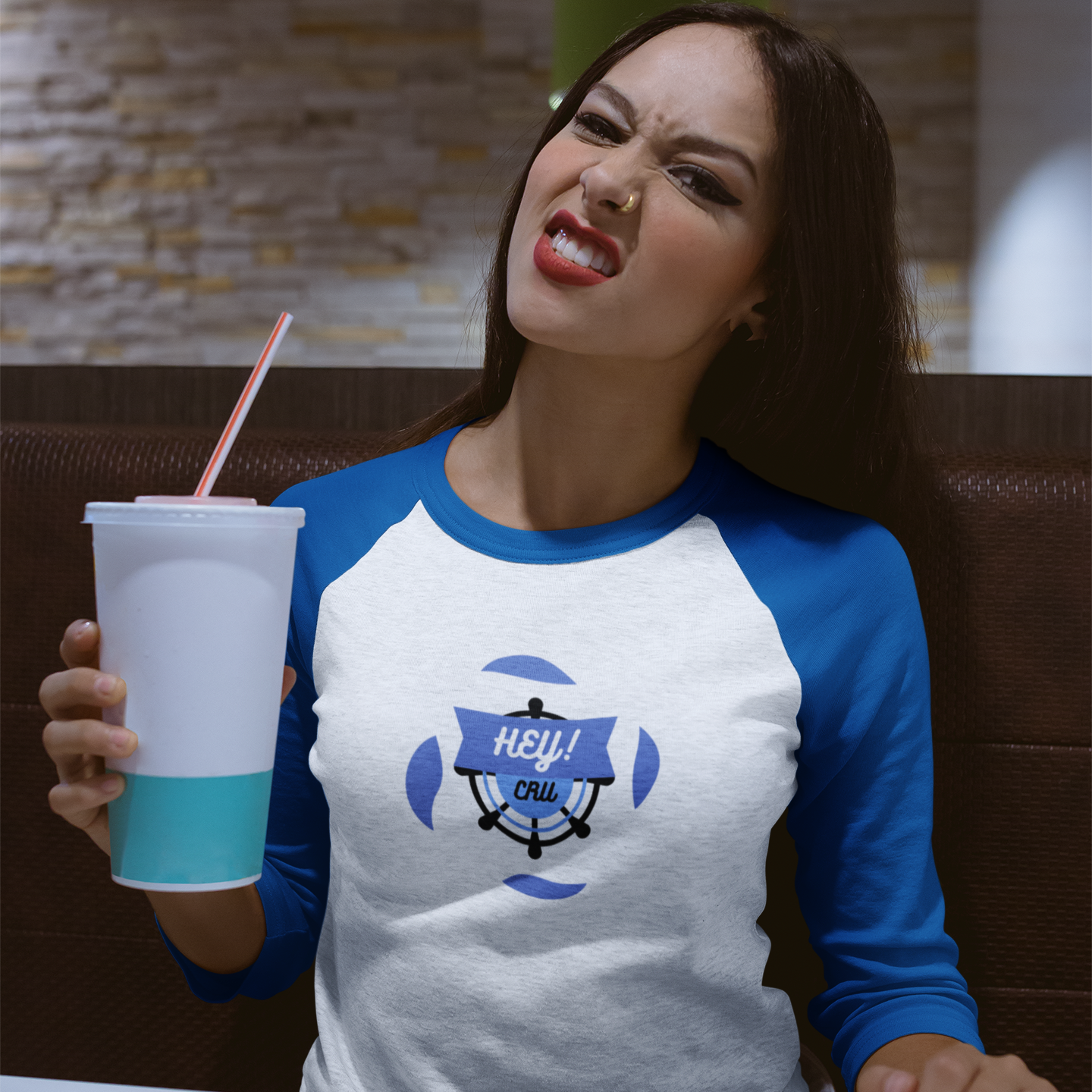 WAVE BLOOM unisex 3\4 Sleeve Baseball Tee